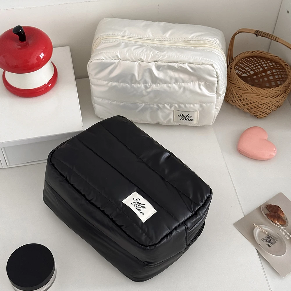 Großhandel große Kapazität wasserdichte Make-up-Handtasche Reise Frauen kosmetische Toilettenartikel Aufbewahrungstasche elegante Damen quadratische Reißverschlusstasche – Detail 13