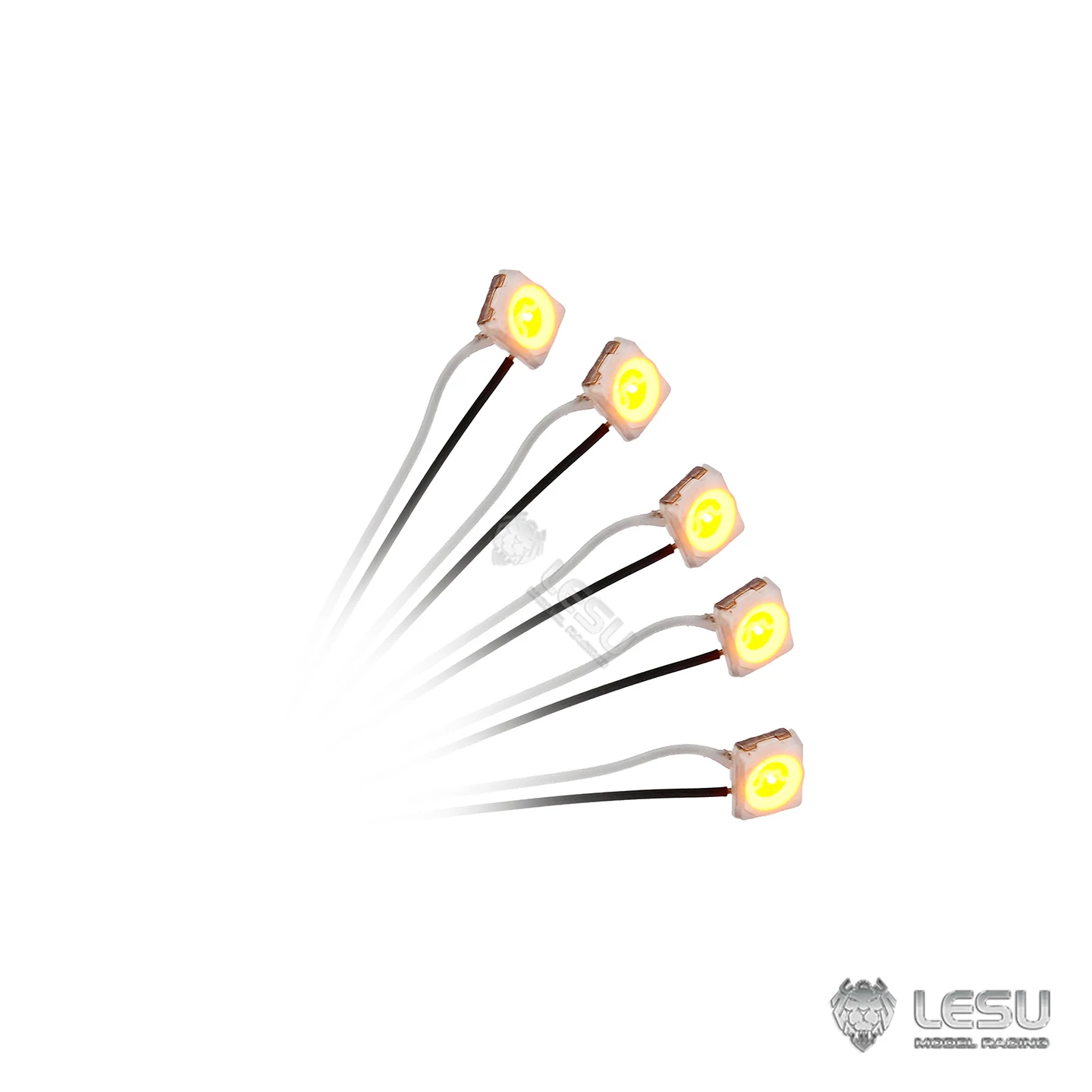 5 PCS 3V LED Light Beads 3.5x2.8mm Suitable For Simulation Model Toy Truck Car Crawler DIY Parts LESU S-1328 Accessories