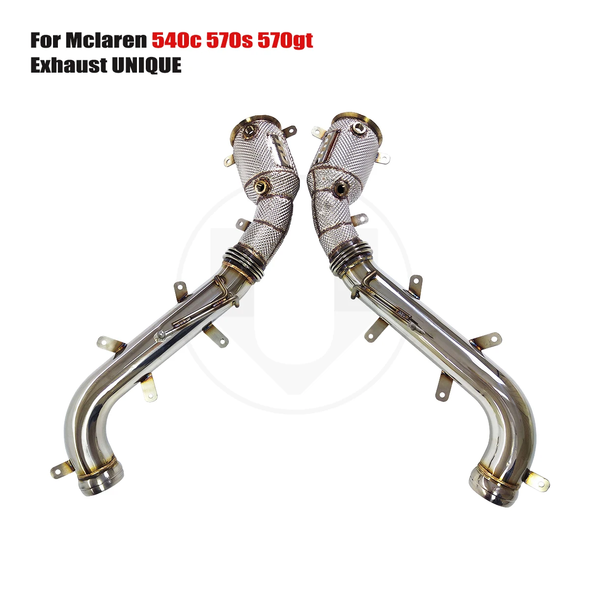 

UNIQUE For 2015-2019 Mclaren 540c 570s 570gt 3.8T With insulator downpipe With cat/without cat exhaust pipe