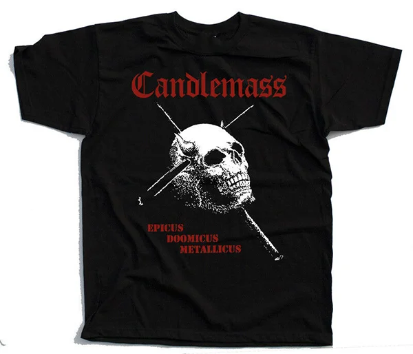 Candlemass Epicus Doomicus Metallicus BAnd Cotton Black Men T-shirt S-5XL