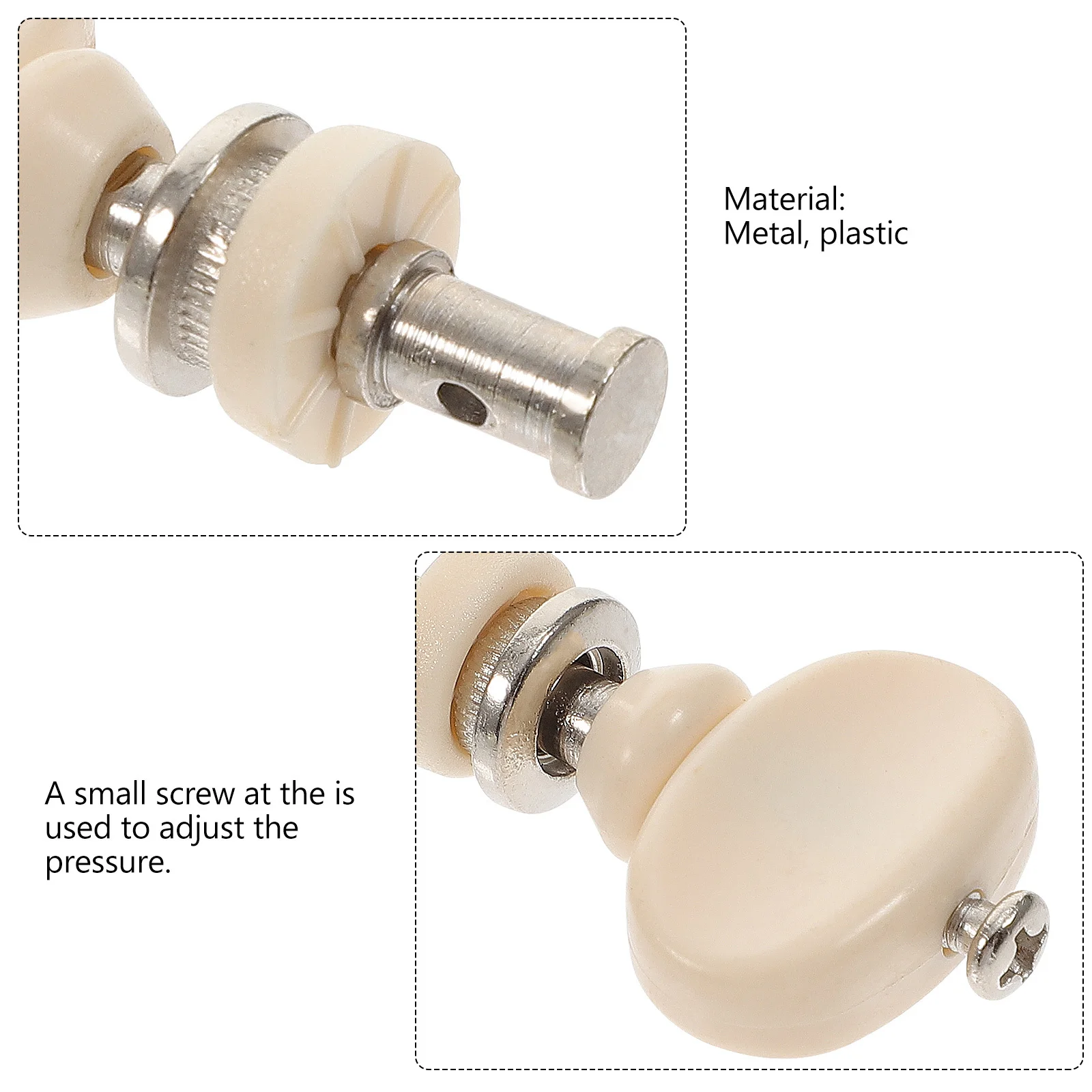 

4Pcs Ukulele Steel Tuning Pegs Friction Tuners Set White Plastic Button String Keys Machine Heads Tuning Peg Key Tuner