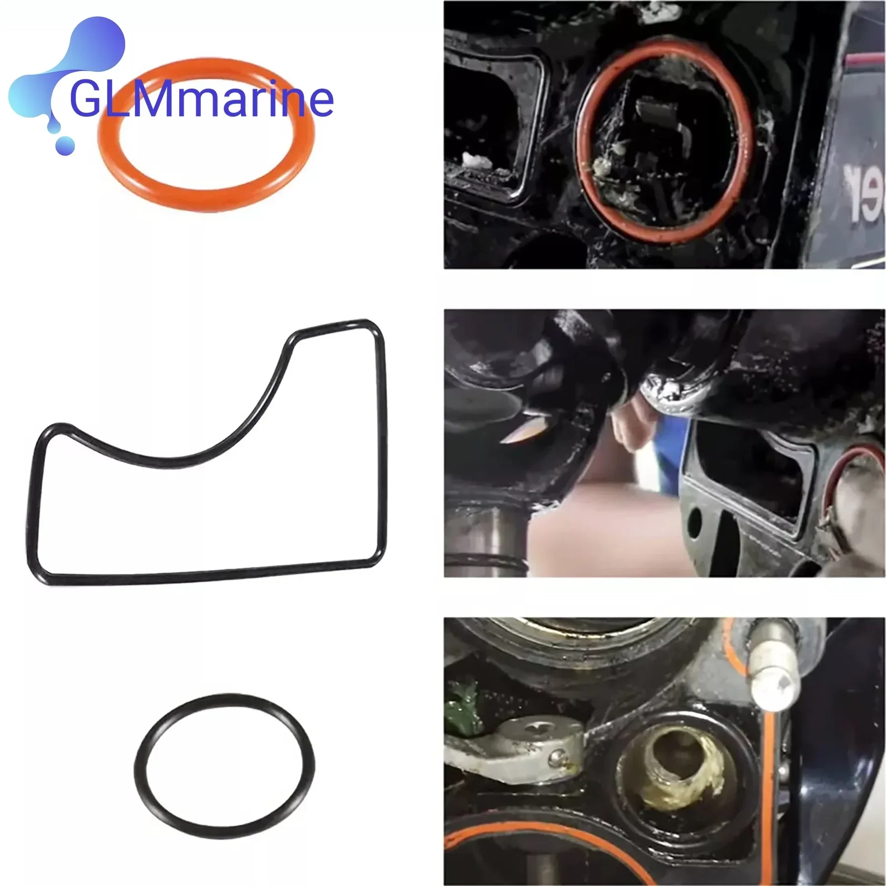 6pcs/set 16755Q1 Bell Housing Installation Gasket Seal Kit for Mercury MerCruiser Bravo I II III Drives 16755T 1 image 5