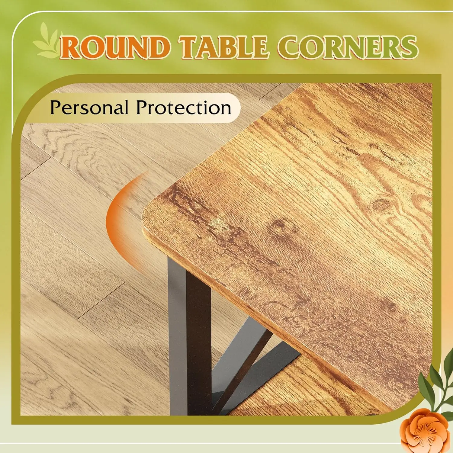 Mesa de Centro para Sala de Estar, Mesa Moderna de 2 Niveles de 39 Pulgadas con Esquinas Redondeadas, Estante de Almacenamiento, Estilo Rústico, Personalizable