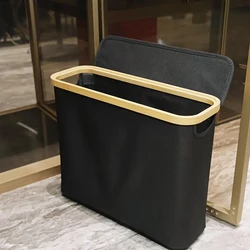 1 Storage Basket, Storage Shelf, Large Paper Holder, 12 Rolls Of Toilet Paper, Storage Rack With Lid, Oxford Cloth + Bamboo Stor