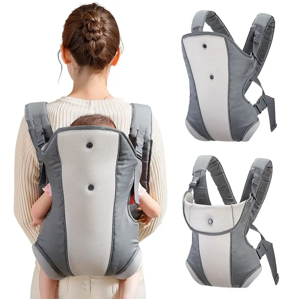 

Ergonomic Newborn Kangaroo Wrap 4-In-1 Hipseat Waist Belt Infant Strap Sling Easily Adjustable Breathable Baby Backpack Travel