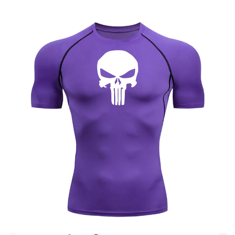 2024 Compression Shirt for Men, Superhero T-Shirt, Quick-Drying, Breathable, Short-Sleeved, Outdoor Sports, Running, S-3XL