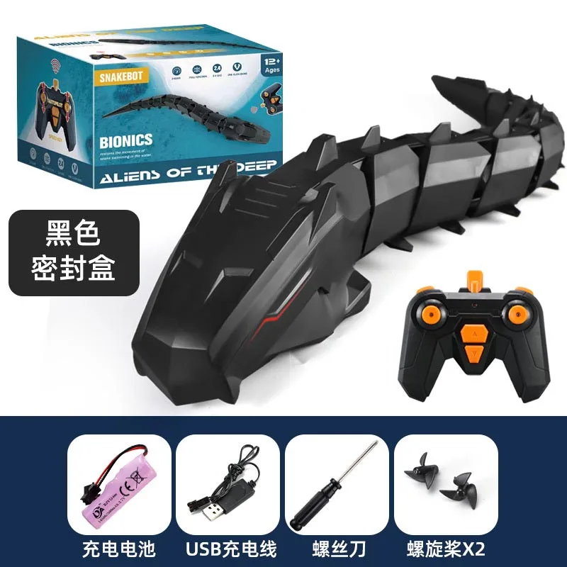 Controle remoto Electronic Snake Animal, RC Boa Constrictor, Natação na água, Peixe engraçado, Brinquedo de piscina elétrica para crianças, Presente