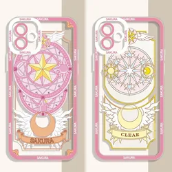 Anime Sakura Clear Phone Case For Xiaomi Redmi Note 13 12 11 Pro Plus 4G 5G 12S 11S 10 10S 9 9S 8 13C 12C 10C Soft Silicone Etui