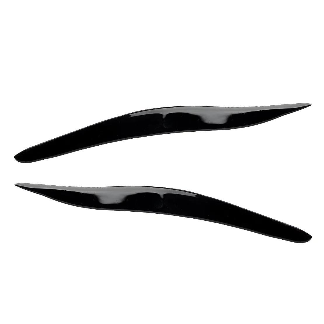 1 Pair Glossy Piano Black Car Front Headlight Eyelid Eyebrow Cover Trim Decal ABS Fit for Lexus IS250 IS300 2006-2010 2011 2012