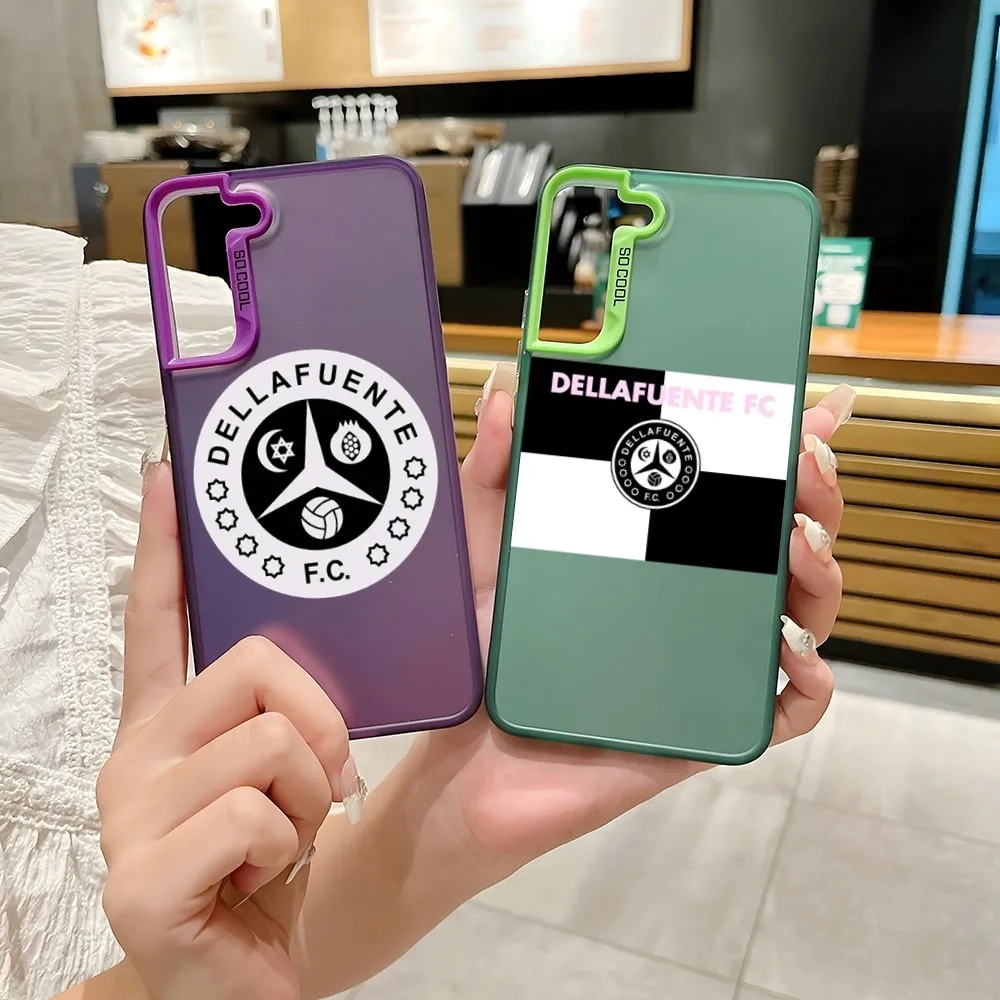 Dellafuente F C Phone Case Brand Colored Phone Case For Oppo 35 54 37 38 55 57 58 74 76 78 94 98 Reno 10 Pro 8t 11 Couple