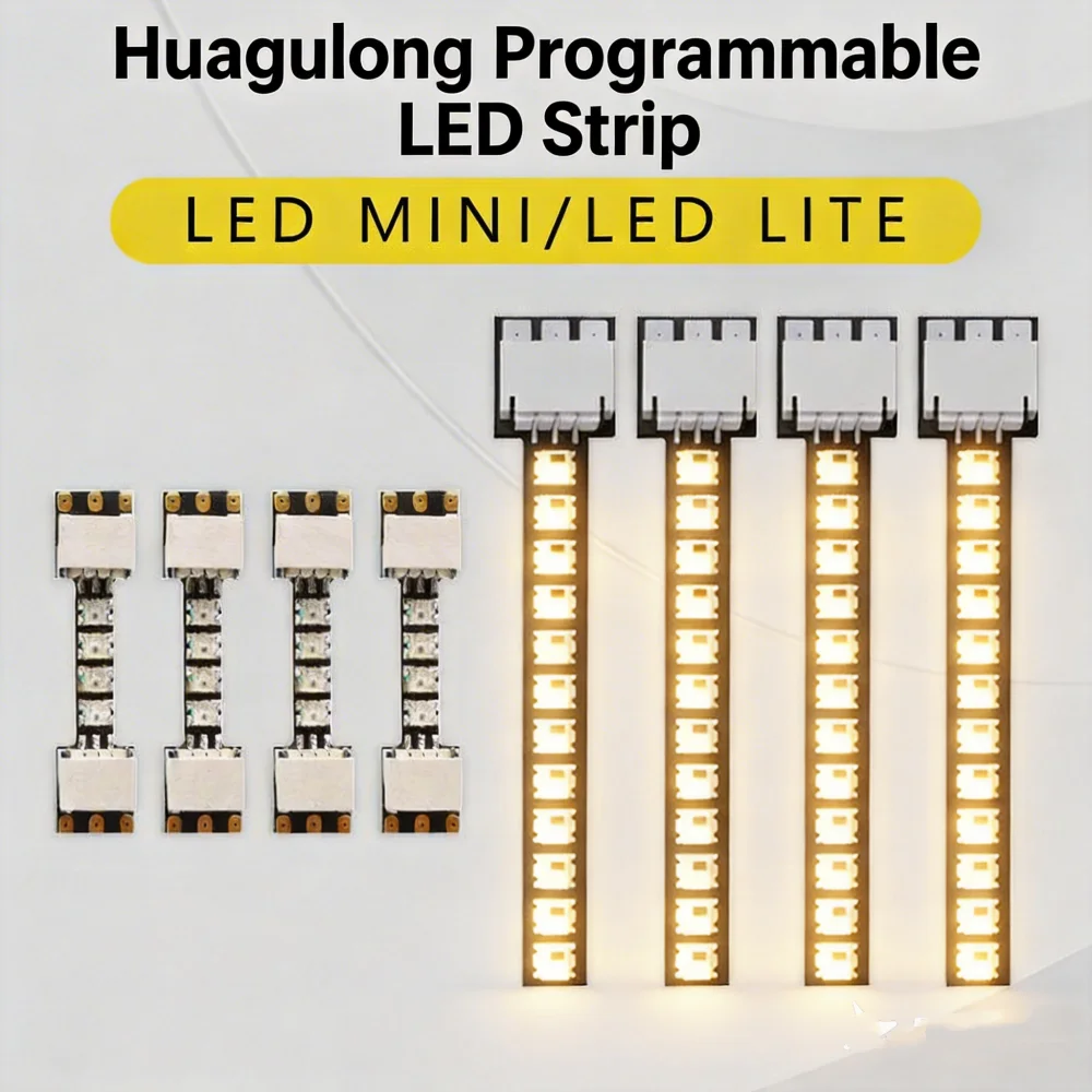 4 шт. оригинальные светодиодные ленты HGLRC LED Lite (25 мм)/LED MINI (38 мм) и плата управления для радиоуправляемых игрушек/гоночных дронов FPV DIY