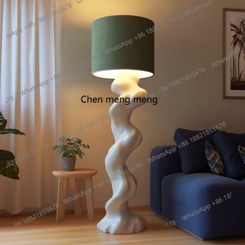 

Итальянский минималистичный поворотный микроцементный торшер, художественная гостиная, создает окружающий свет, высококачественный угловой диван, вертикальный светильник