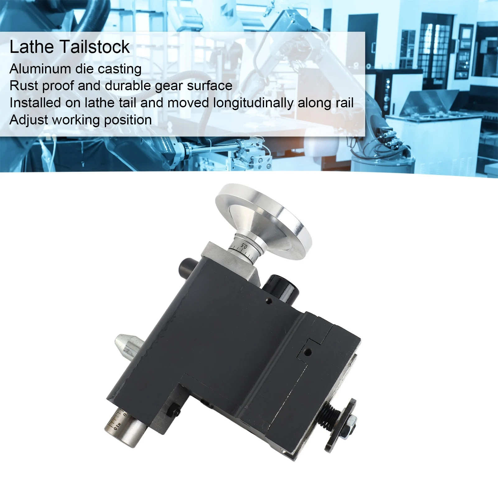 Drehmaschine Reitstock Mini Ersatz 210 für Maschinenteile Mechanisches Zubehör Drehmaschine Reitstock Mini-Drehmaschine Reitstock