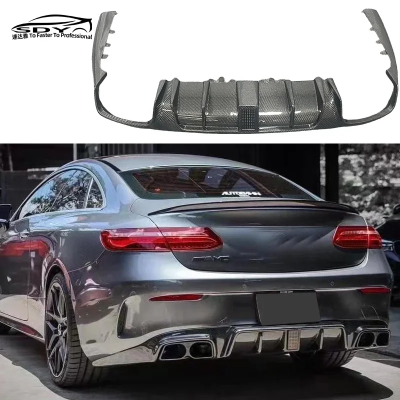 

C238 E Class Coupe BB Style Carbon Fiber Rear Bumper Lip Light Diffuser For Mercedes bz C238 E238 E Class