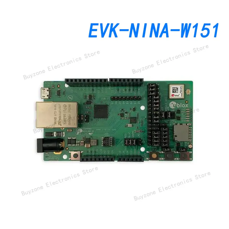 

EVK-NINA-W151 transceiver; 802.11 b/g/n(Wi-Fi, WiFi, WLAN), Bluetooth Smart Ready 4.x Dual Mode 2.4 GHz evaluation board