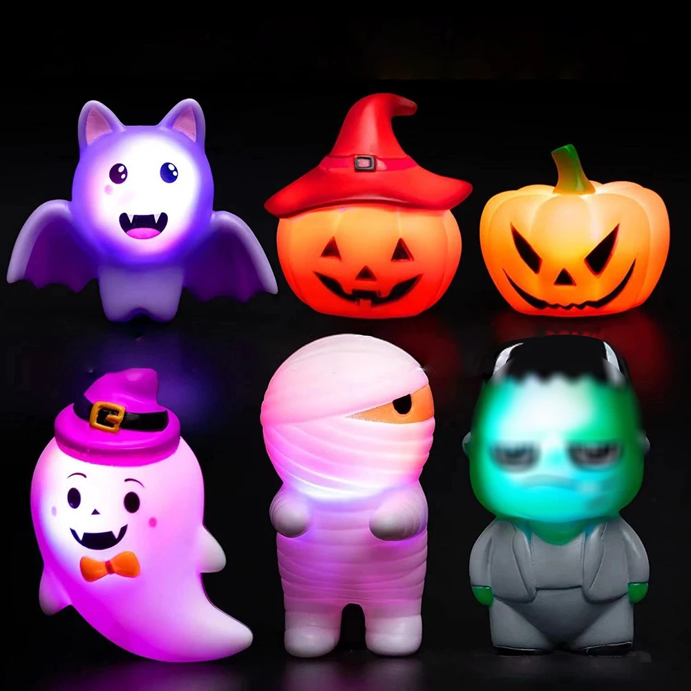 6Pcs/Set Halloween Christmas Glow Toys Kids Water Play Glowing Liquid Water Sensor Reusable Baby Bath Happy Toy Funny Ambience