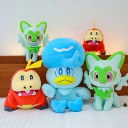 Pokemon Sprigatito Meowscarada Floragato Soft Plush Toys Cute Anime Quaxly Fuecoco Crocalor Stuffed Animale Peluche Dolls Gifts