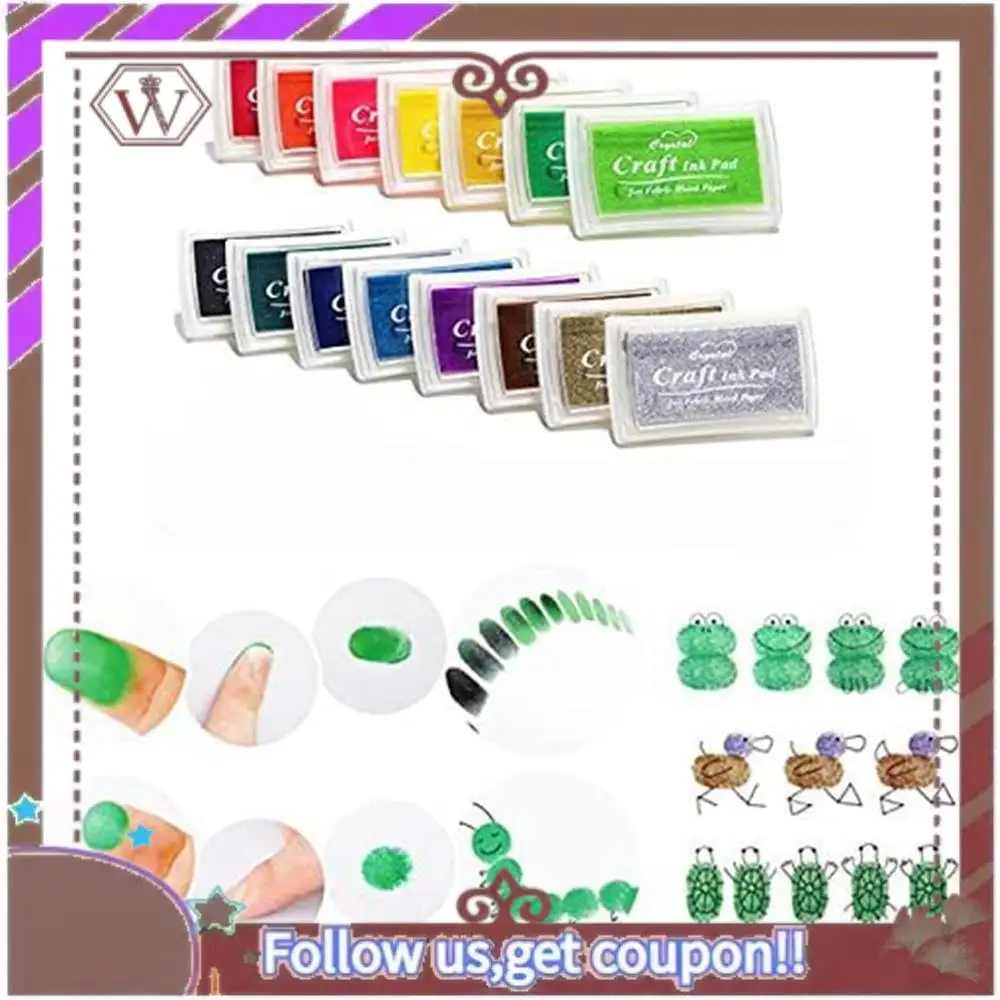 Latest Craft Ink Pad Stamps Partner Diy Color,16 Color Craft Ink Pad For Stamps, Paper, Wood Fabric