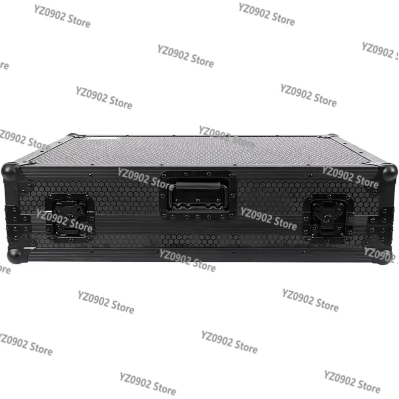Black DJ Flight Case with Laptop Platform Wheels Protective Gear for Denon DJ DDJ-FLX10 Controller