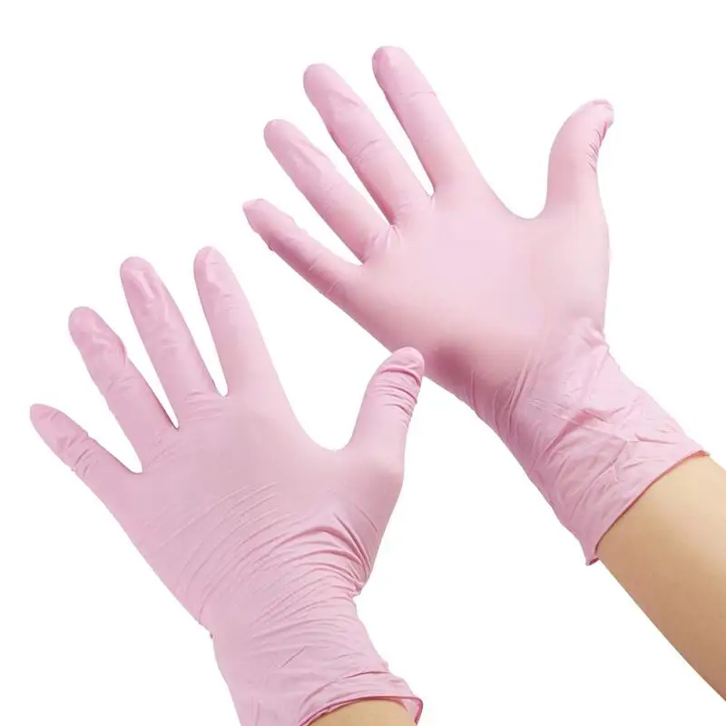 Kids Disposable Nitrile Gloves Children Students 5-15 Years Powder Free Gloves for Crafting Painting Gardening Cleaning Gloves