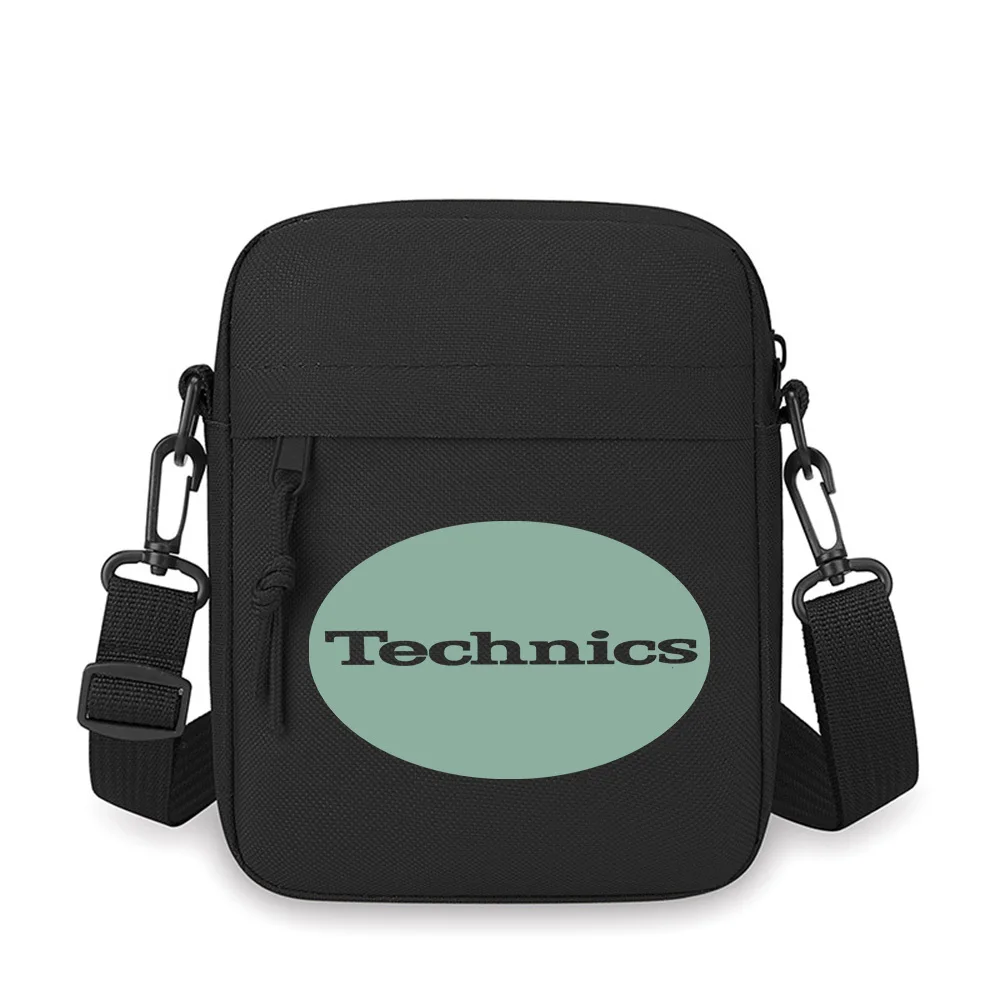 

Technics logo design circle Men Crossbody Bag Single Shoulder Women Cartoon Anime Film Printing Design Unisex