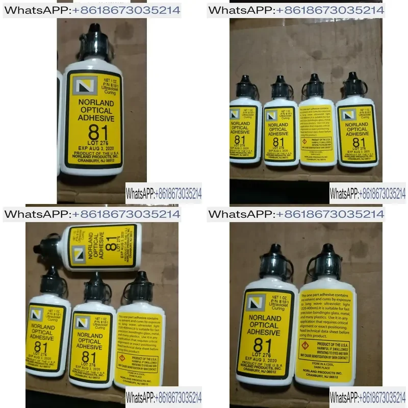 1pcs NOA81 Photosensitive Optical Adhesive Glue UV Curing Liquid for Lens Bonding and Repair High Transparency Fast Cure