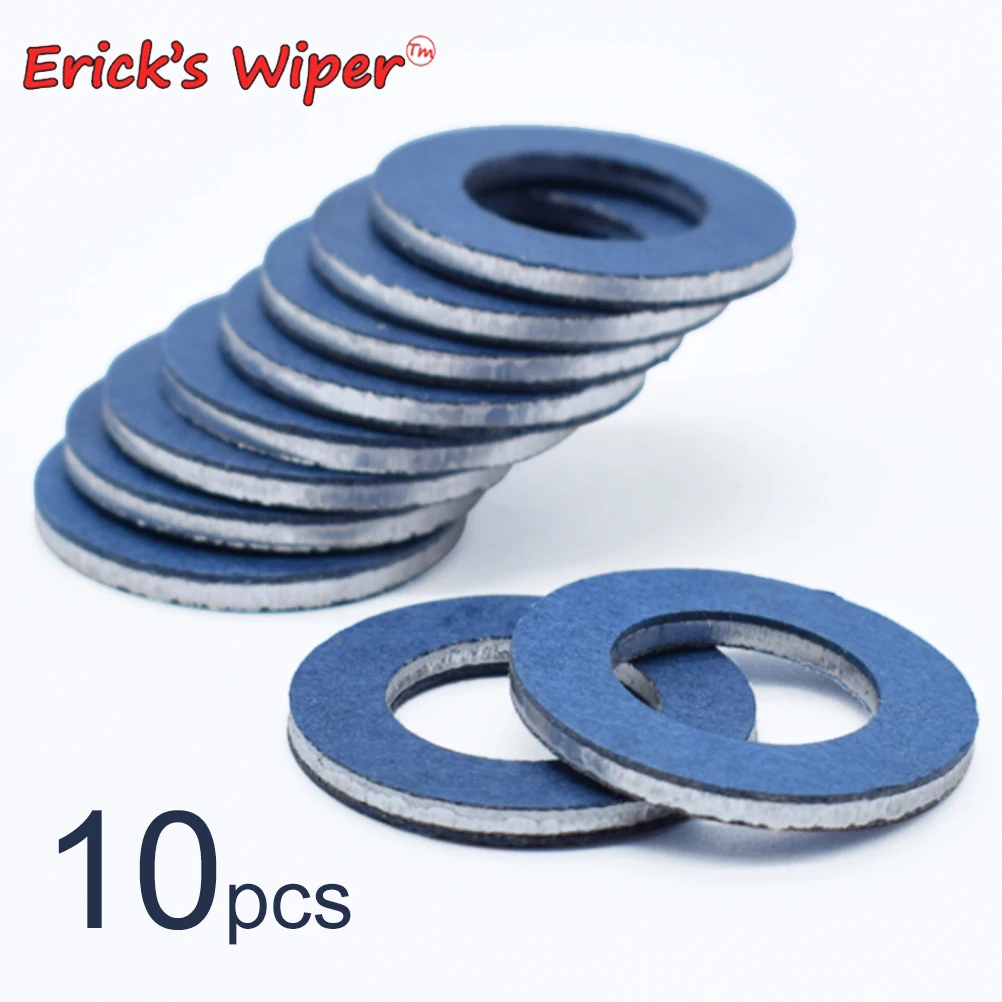 Erick's Wiper 10x Gwint silnika samochodowego Korek spustowy oleju Uszczelki Podkładka 12mm Otwór Nakrętka Pierścień uszczelniający Do Toyota Lexus OE #   90430-12031