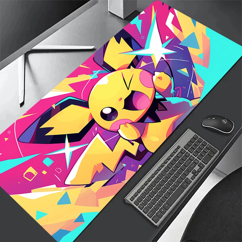 

Mouse Pad Non-Slip Rubber Edge locking mousepads Game play mats notebook computer P-Pokémon Anime Game Home Decor Fashion