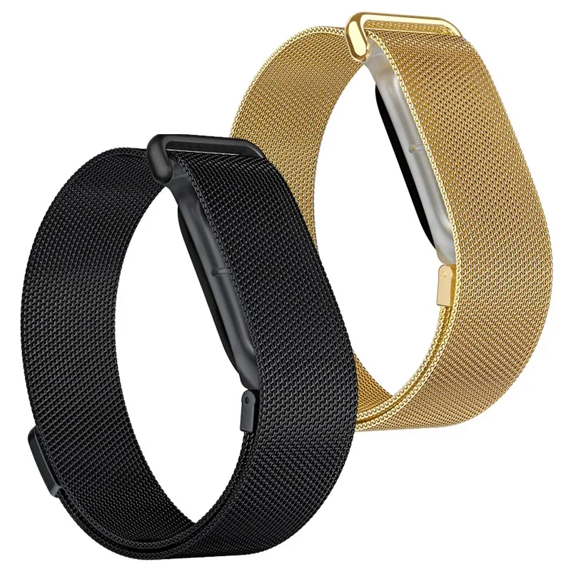 Milanese Loop Strap for Google Fitbit Air Wristband Stainless Steel Adjustable Magnetic Replacement Watch Band Multiple Colors