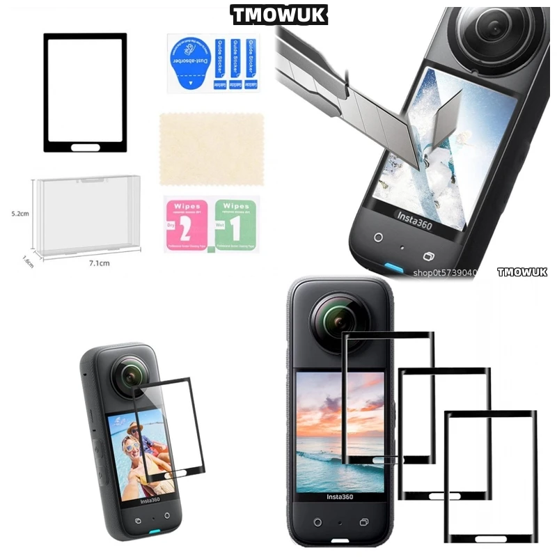 

For Insta360 X3 X4 X5 GPS Ultimate Clarity Cover Factory Feel Film Flexible Surface Shield