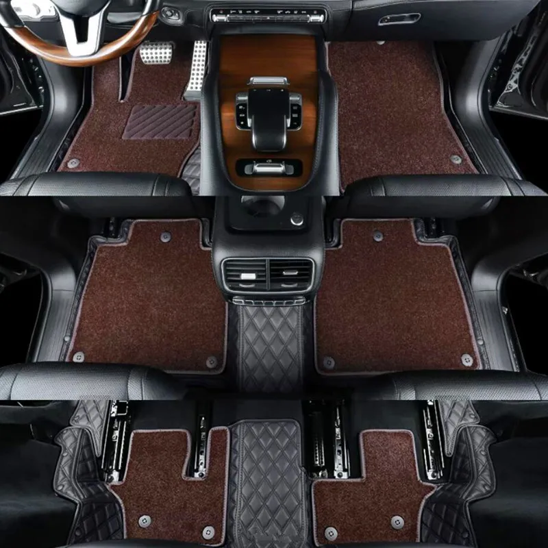 

Специальные автомобильные коврики для Mercedes Benz GL 350 400 450 500 X166 2015-2013, 7 мест, высококачественные, двухслойные, из коврового материала.