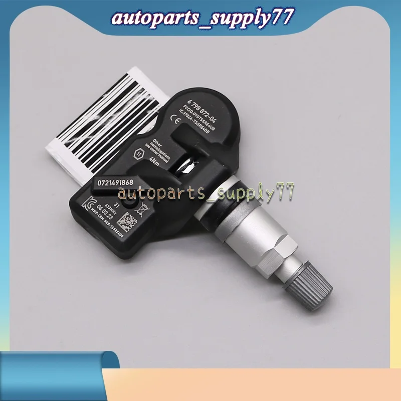 1/4PCS TPMS Tire Pressure Sensor 6798872 For Alpina 6 D5 XD3 BMW F10 F07 F12 E84 F25 F26 E89 Mini R60 R61 R59 36106798872 433MHz