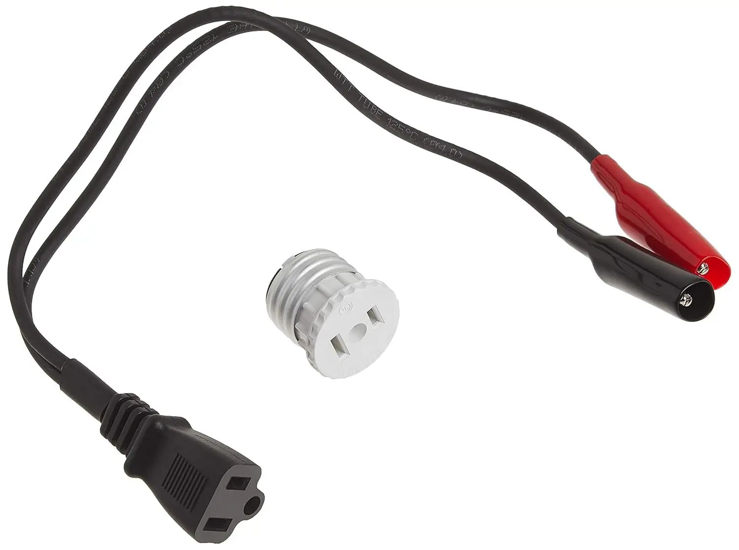

Circuit Breaker Finder Adapter Kit - Light Bulb Socket, Alligator Clip, Compact Accessory for 120V AC