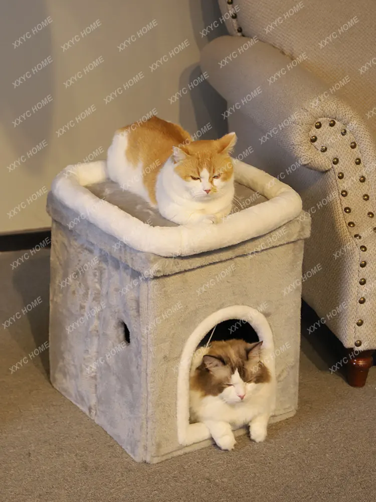 Cat Nest Four Seasons Universal Cat Supplies Pet Nest Cat Nest House Villa Deep Sleep Cat House Cat House