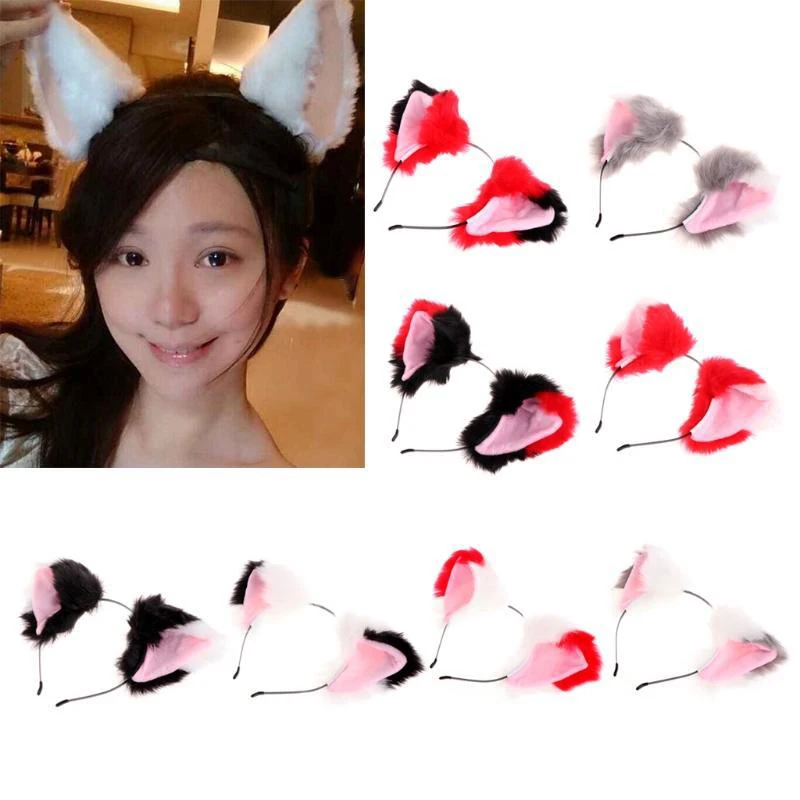 Cat Ear Hairband Anime Lolita Ear Hair Band Cute Girls copricapo copricapo Halloween Cosplay Party copricapo accessori per capelli