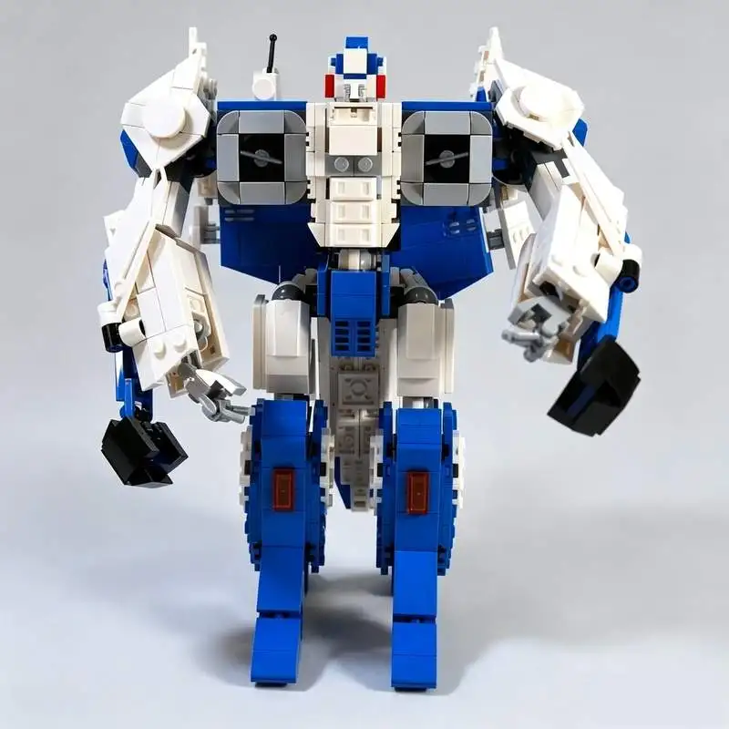 1544Parts Sci-Fi Transformable Fighter Mech Model Moc Custom Puzzle Building Blocks Diy Assembly Toy Creative Educational Gifts