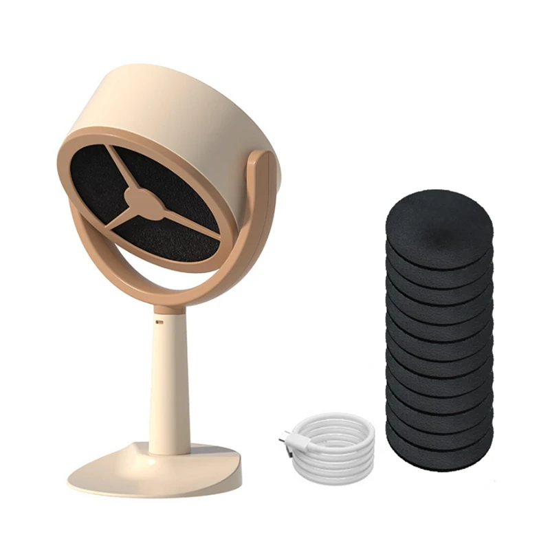 Pemurni asap portabel, penutup kepala kipas pemurni asap dengan Filter karbon aktif yang dapat diganti untuk dalam ruangan