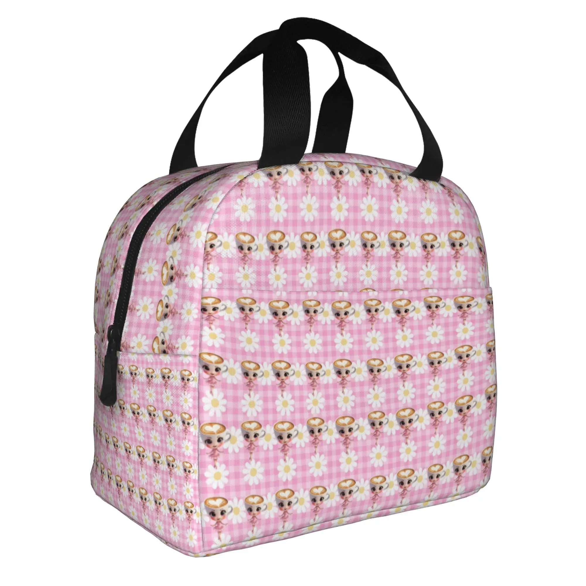 

Italian Brainrot Ballerina Cappuccin Resuable Lunch Boxes Women Waterproof Meme Cooler Thermal Food Insulated Lunch Bag School