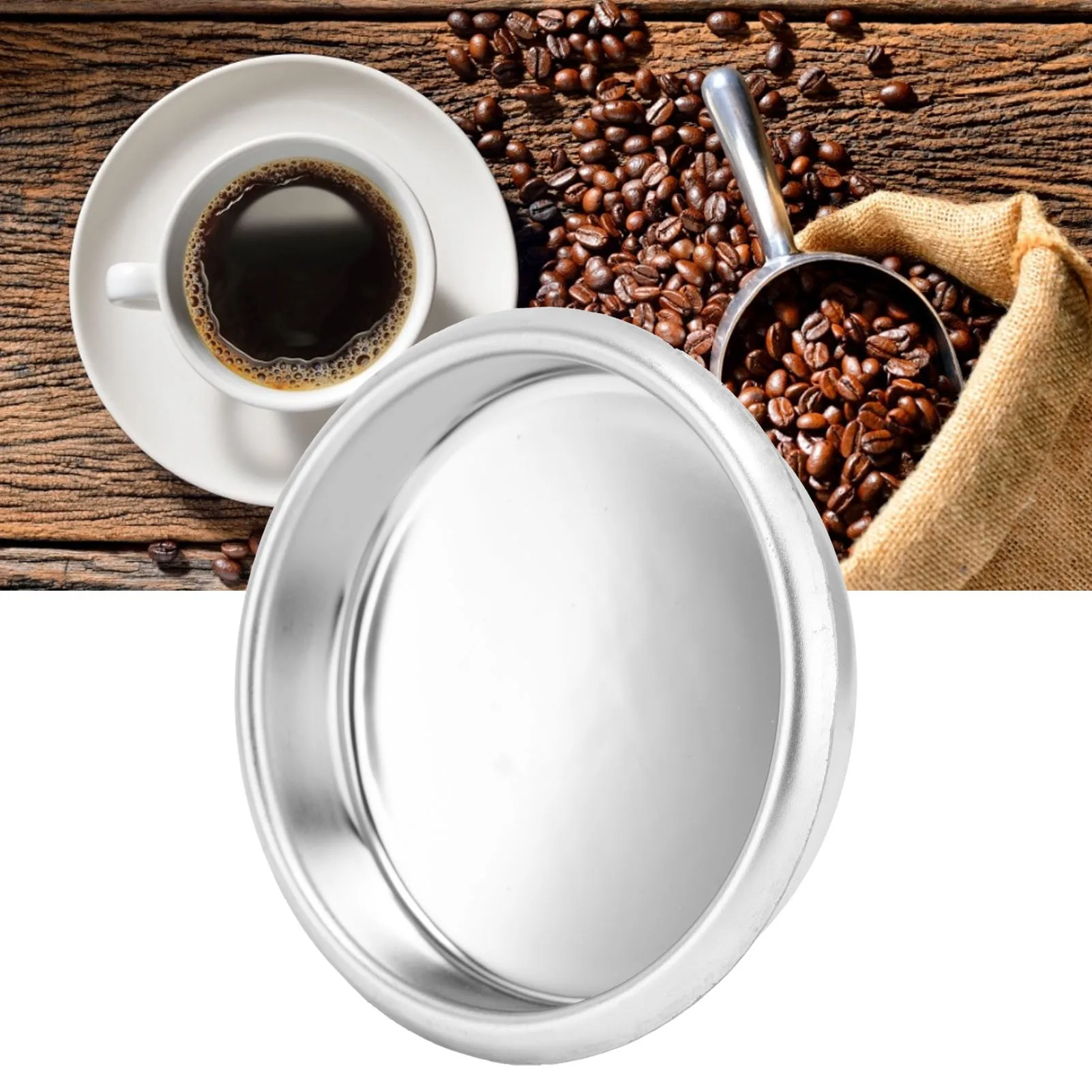 54mm Coffee Machine Stainless Steel Backflush Insert Metal Blind Filter for Breville Sage8 Series 870 Backflush Disk Blind Disk