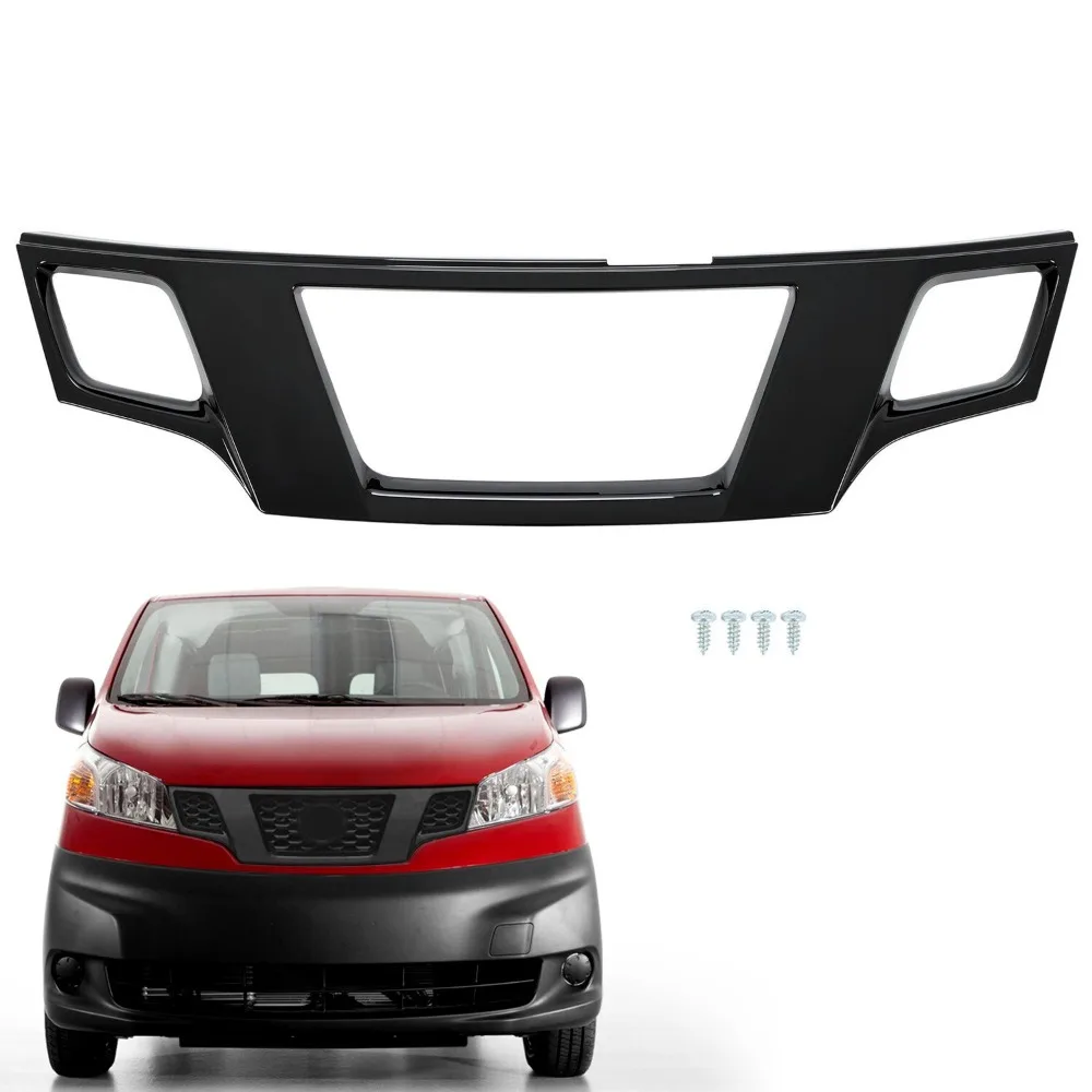 

Front Bumper Grille Trim Black Grill Shell For Nissan NV200 S/SV 2013-2021 2018