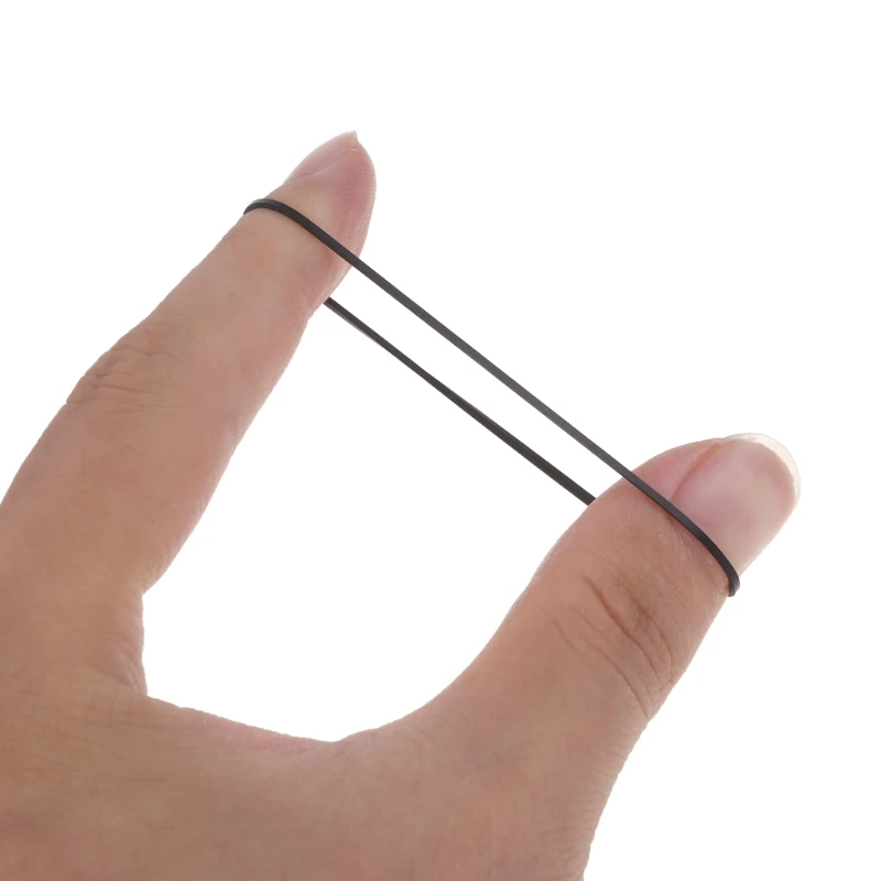 20PCS 1mm Square Folded Rubber Belt for Recorders 35-65mm 190mm