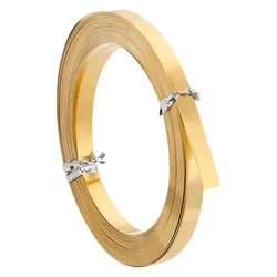 19.69 Ft Brass Flat Bezel Wire 5mm/0.2 Inch Wide Golden Flat Brass Strip Flat Craft Wire Jewelry Wire for Jewelry making kit