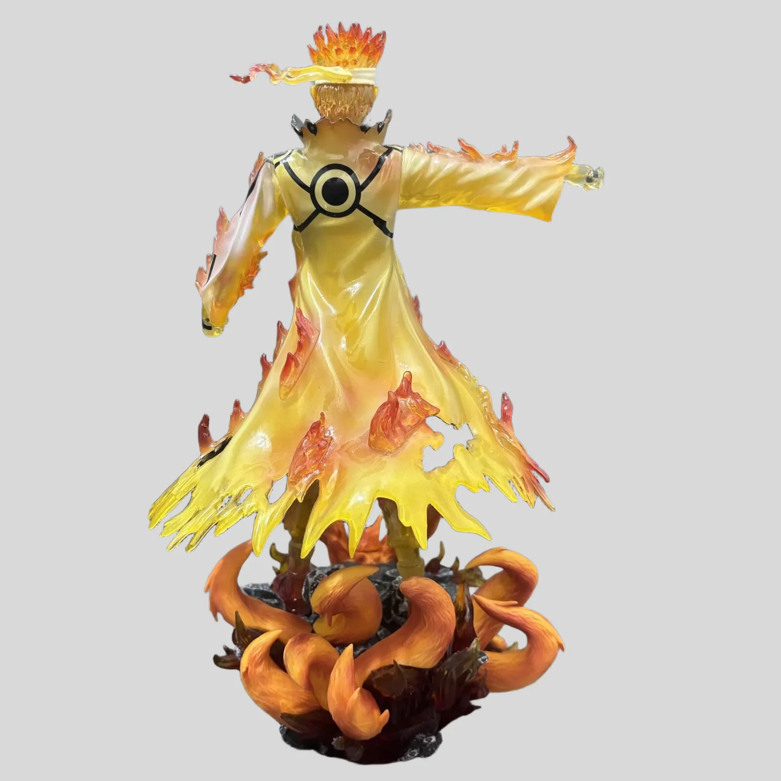 Estatua NARUTO de onda gigante de 31cm, Naruto Namikaze Minato GK, figuras de acción hechas a mano de Anime, decoración de caja de escritorio, regalo ornamental