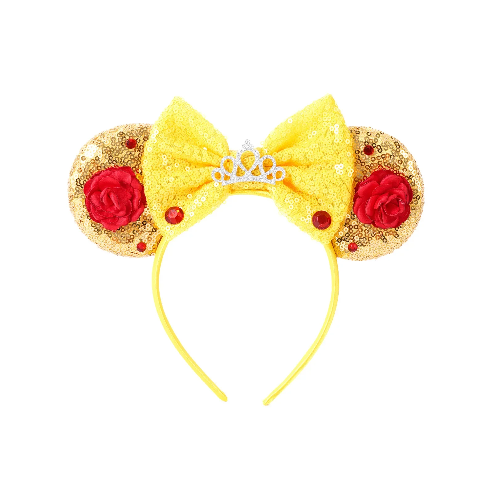 Girls Yellow Princess Ears Headband For Girls 5