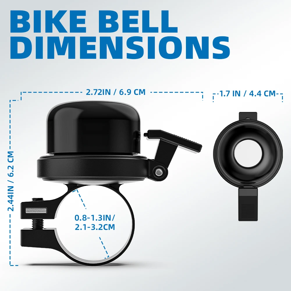 Waterproof Bicycle Bell AirTag Hider Anti-lost Device Case Anti-theft GPS Tracker Anti-lost Protection Bicycle Horn Accessories