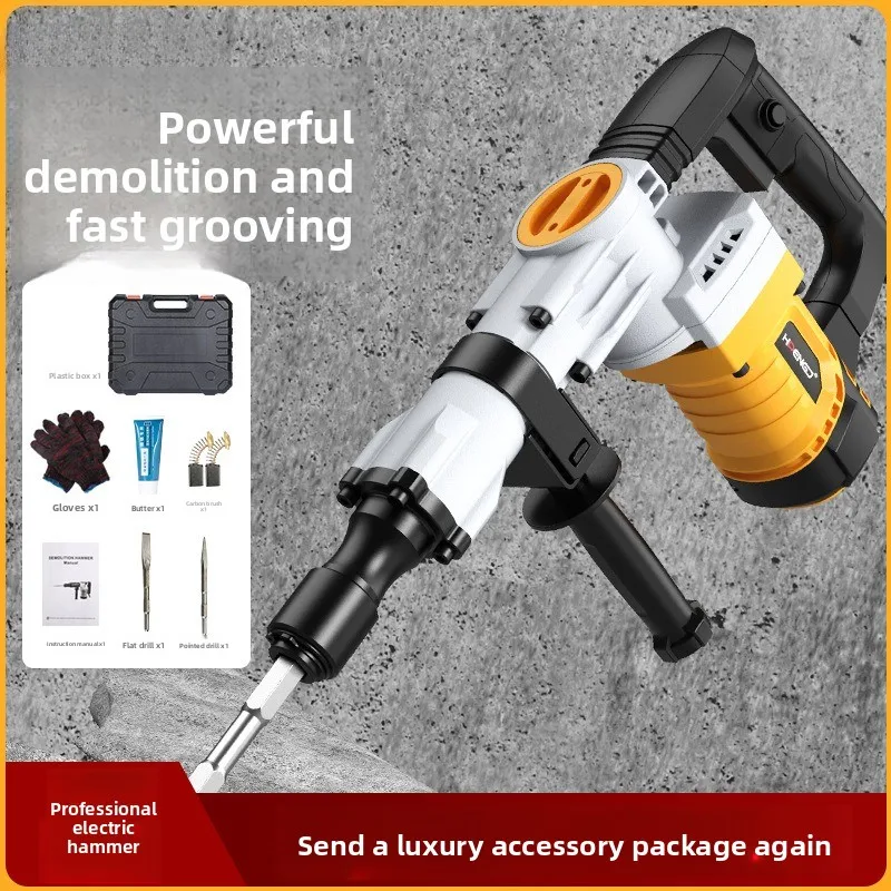 

Электрический кирка 110 В/220 В, тяжелый замок, демонтаж, электрический молоток, проволока, корыта, дробление бетона, вставка в стену промышленного класса