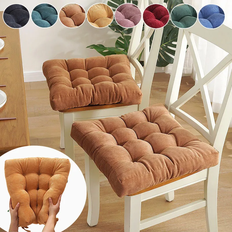

Newest Non-slip Thicken Nordic Design Tatami Cushion Pouf Chair Pad for Office Use / Square Cushion Winter Chair Cushion 사각 방석