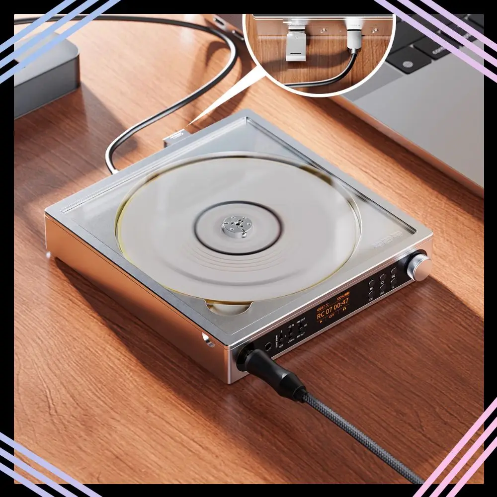 FiiO DM15 R2R Multifunctional Portable HIFI Bluetooth CD Player With 4.4 Balanced Track Capture Fiber Coaxial Output Support Usb