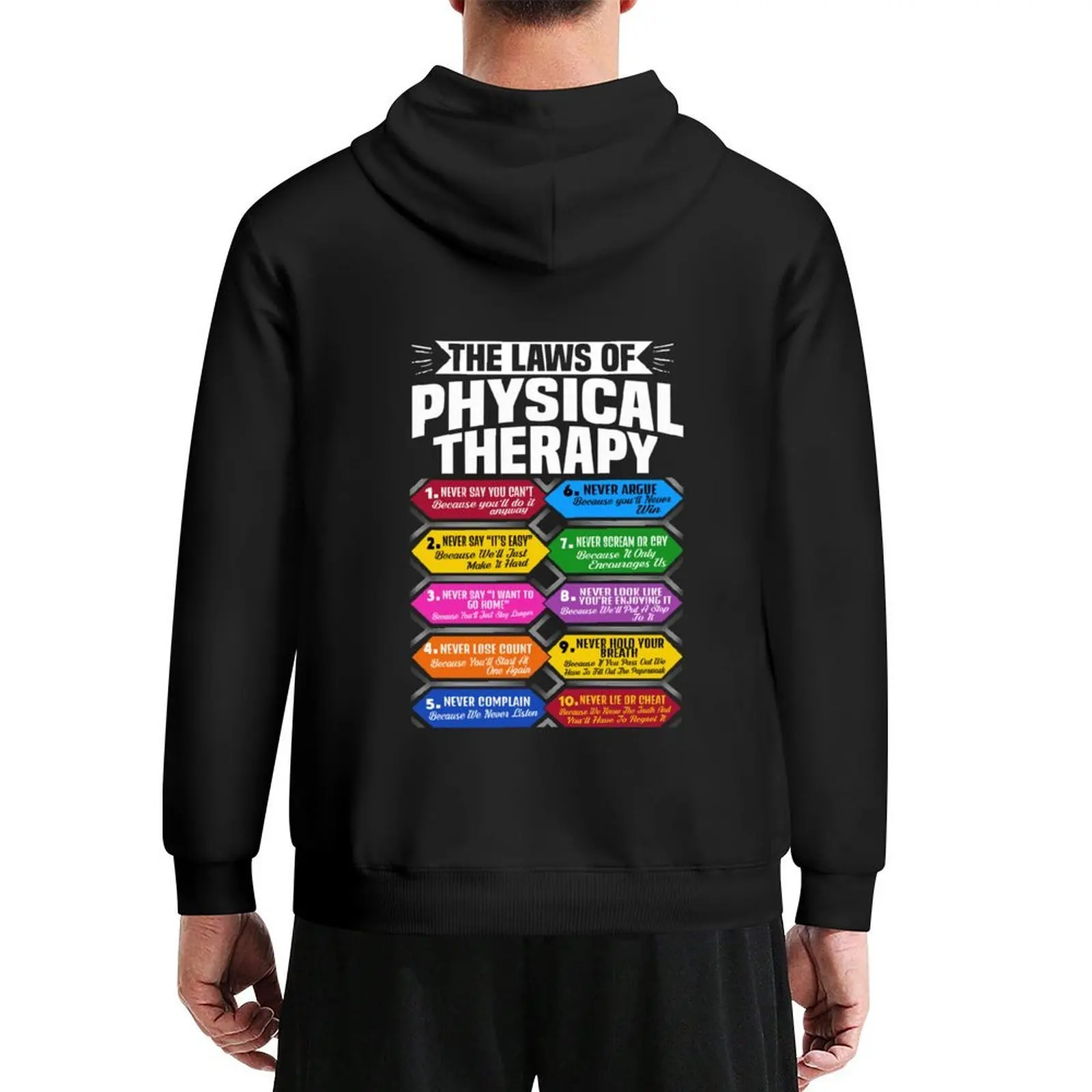 

The Laws Of Physical Therapy Awesome Therapist Gift Hoodie anime clothing autumn new products winter clothes tracksuits