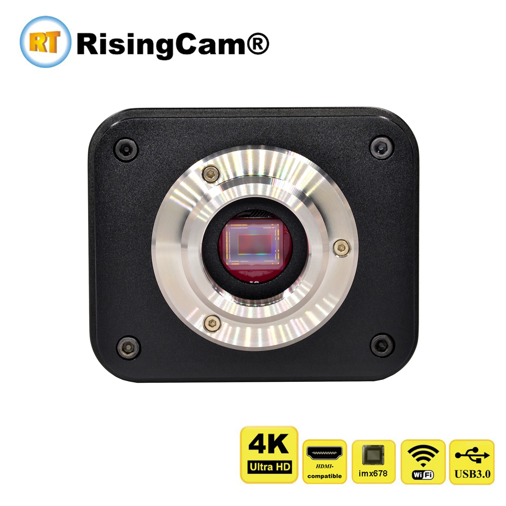 RisingCam Top 4K Ultra HD 30fps HDMI USB GE Ausgang imx678 1/1.8" Sensor 4K digitale C-Mount Mikroskopkamera 4K – Detail 1